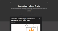 Desktop Screenshot of konsultasihukumgratis.blogspot.com