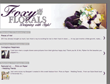 Tablet Screenshot of foxyflorals.blogspot.com