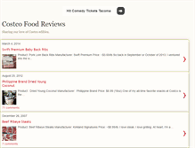 Tablet Screenshot of costcofoodreviews.blogspot.com