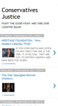 Mobile Screenshot of conservativesjustice.blogspot.com