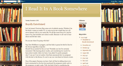 Desktop Screenshot of ireaditinabooksomewhere.blogspot.com