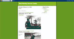 Desktop Screenshot of bobmarleysoccercamp.blogspot.com