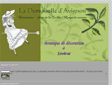 Tablet Screenshot of lademoiselledavignon.blogspot.com