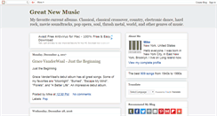 Desktop Screenshot of great-new-music.blogspot.com