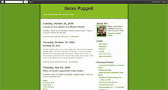 Desktop Screenshot of genepuppet.blogspot.com