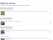 Tablet Screenshot of papierbyjeanma.blogspot.com