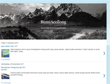Tablet Screenshot of bumiaccilong.blogspot.com