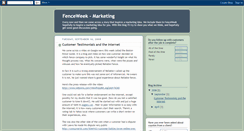 Desktop Screenshot of fenceweek-marketing.blogspot.com