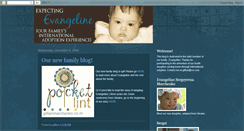 Desktop Screenshot of expectingevangeline.blogspot.com