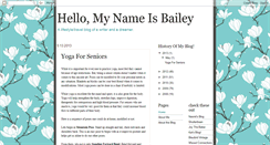 Desktop Screenshot of hellomynameisbailey.blogspot.com