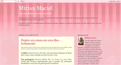 Desktop Screenshot of mirianmmaciel.blogspot.com