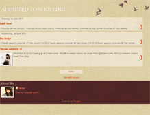 Tablet Screenshot of addicted-2shopping.blogspot.com