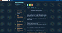 Desktop Screenshot of janganpernahmenyerahbegitusaja.blogspot.com