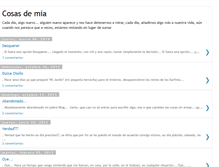 Tablet Screenshot of cosasdemia.blogspot.com
