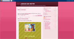 Desktop Screenshot of juegos-vestir.blogspot.com