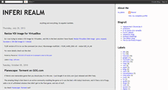 Desktop Screenshot of inferirealm.blogspot.com