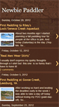 Mobile Screenshot of newbiepaddler.blogspot.com