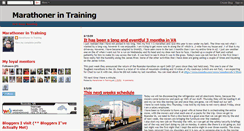 Desktop Screenshot of marathonerintraining.blogspot.com