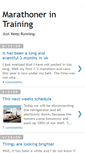 Mobile Screenshot of marathonerintraining.blogspot.com