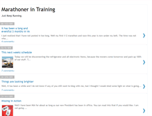 Tablet Screenshot of marathonerintraining.blogspot.com