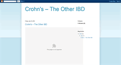 Desktop Screenshot of crohnstheotheribd.blogspot.com
