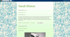 Desktop Screenshot of hintonsj.blogspot.com