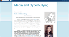 Desktop Screenshot of mediaandcyberbullying.blogspot.com