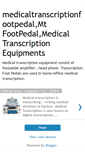 Mobile Screenshot of medicaltranscriptionfootpedal.blogspot.com