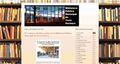 Desktop Screenshot of bibliotecatorrepacheco.blogspot.com