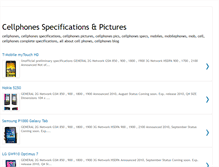 Tablet Screenshot of cellphonesspecs.blogspot.com
