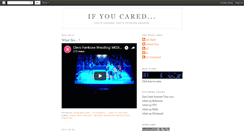 Desktop Screenshot of if-you-cared.blogspot.com