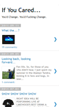 Mobile Screenshot of if-you-cared.blogspot.com