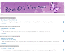 Tablet Screenshot of chrisoscreations.blogspot.com