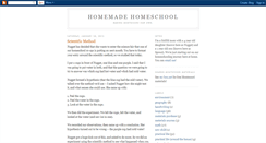Desktop Screenshot of homemade-homeschool.blogspot.com