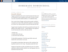 Tablet Screenshot of homemade-homeschool.blogspot.com