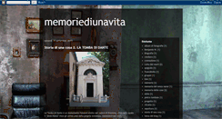Desktop Screenshot of memoriediunavita.blogspot.com