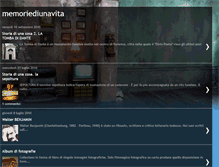 Tablet Screenshot of memoriediunavita.blogspot.com