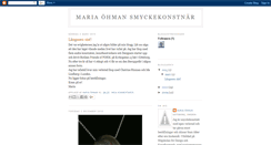 Desktop Screenshot of mariaohmansmyckekonst.blogspot.com