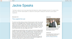 Desktop Screenshot of jackiespeaks.blogspot.com