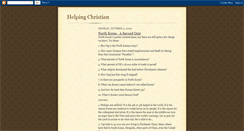 Desktop Screenshot of helpingchristian.blogspot.com