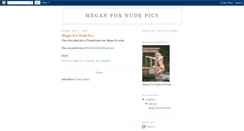 Desktop Screenshot of meganfoxnudepics.blogspot.com