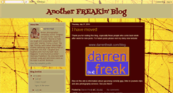 Desktop Screenshot of anotherfreakin.blogspot.com