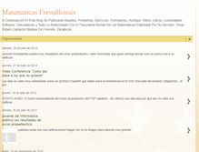 Tablet Screenshot of matematicasfresnillozac.blogspot.com