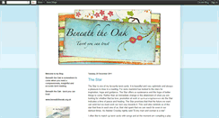 Desktop Screenshot of beneath-the-oak.blogspot.com