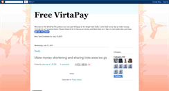 Desktop Screenshot of freevirtapaygiveaway.blogspot.com