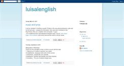 Desktop Screenshot of luialenglish.blogspot.com