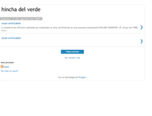 Tablet Screenshot of hinchadelverde.blogspot.com