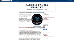 Desktop Screenshot of carolfamilyhistory.blogspot.com