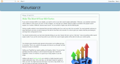Desktop Screenshot of manuelaarce.blogspot.com