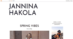 Desktop Screenshot of janninahakola.blogspot.com